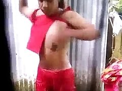 Desi village girl changing dres after shower - IndianHiddenCams.com
