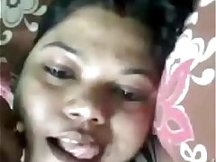 Indian wife video call when hubby at work
