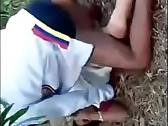 Girl suck big cock in forest
